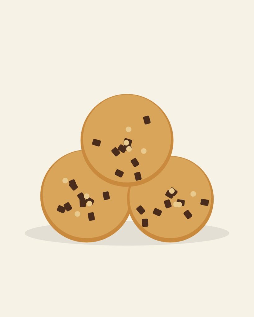Galletas de chocolate y avellana